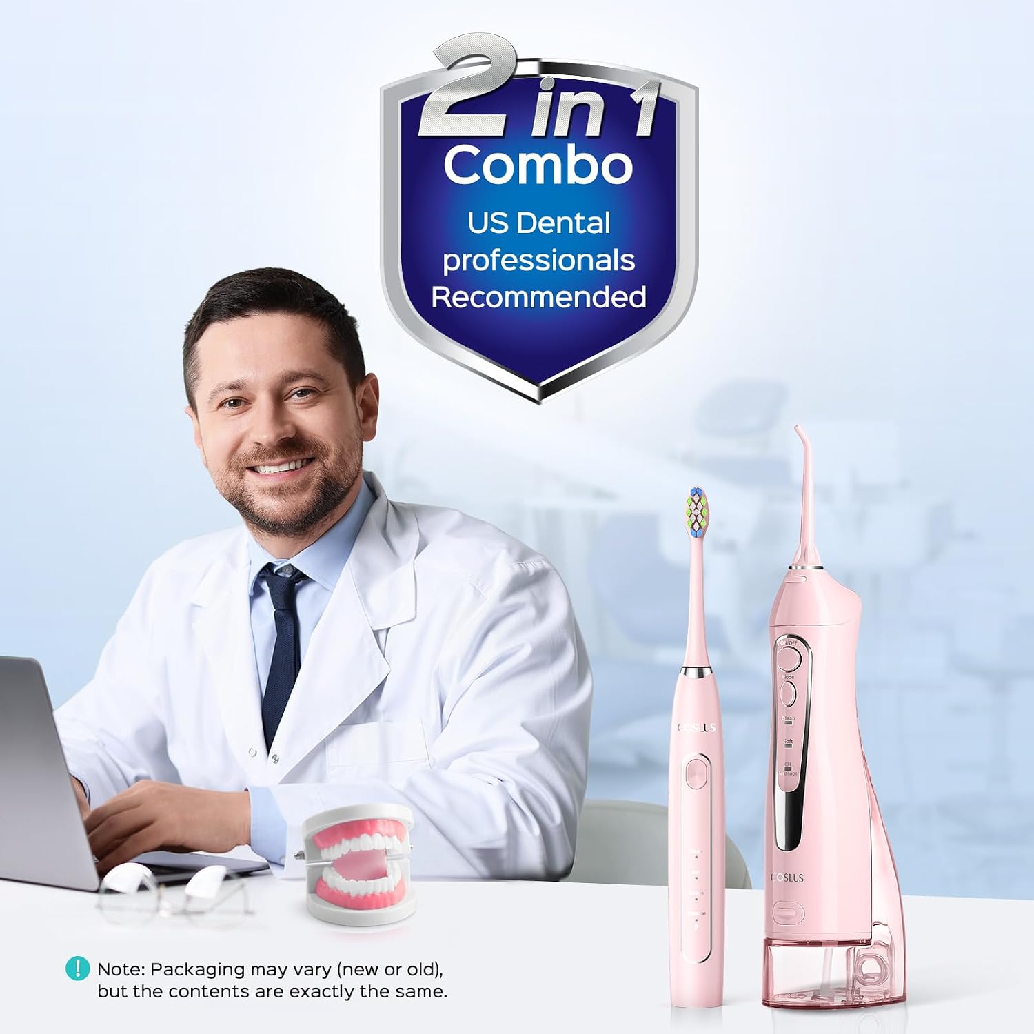 Thumbnail 2 de COSLUS C20C41 Water Flosser Electric Toothbrush Combo