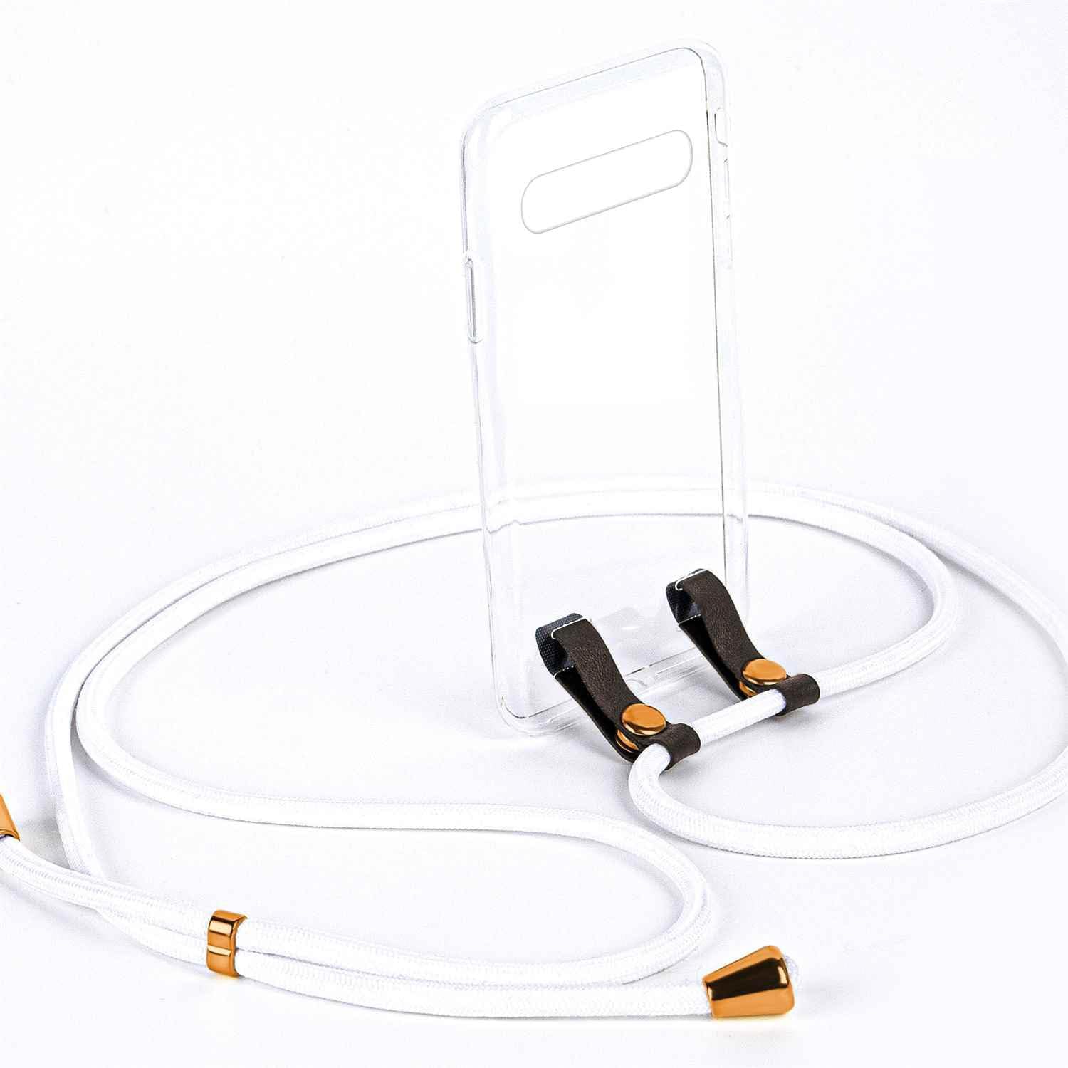 Thumbnail 5 de moex Chaîne de téléphone Portable pour Samsung Galaxy S10 – Coque avec Sangle réglable en Blanc