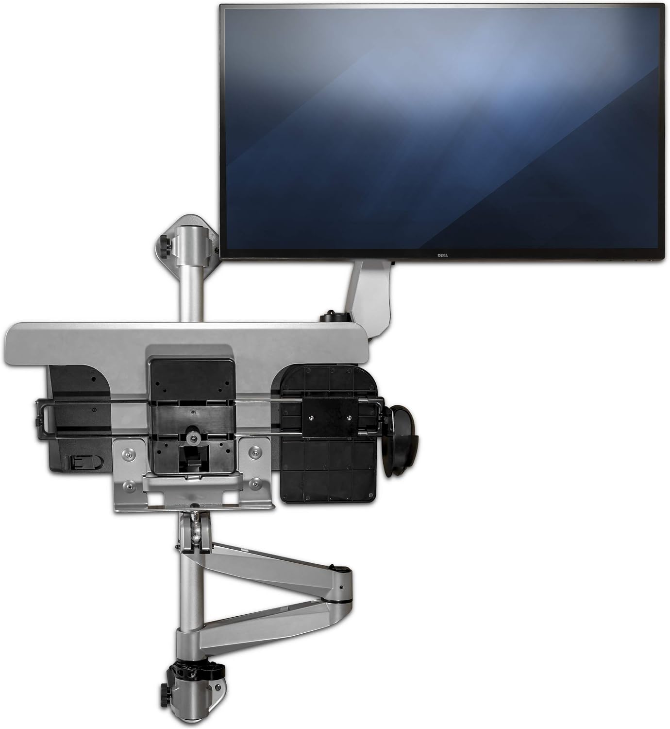 Thumbnail 5 de StarTech Wandmontage-Workstation, 34 Zoll Monitor – Sitz-/Steh-Arbeitsplatz mit beweglichem Monitorarm und Tastaturablage (WALLSTSI1)
