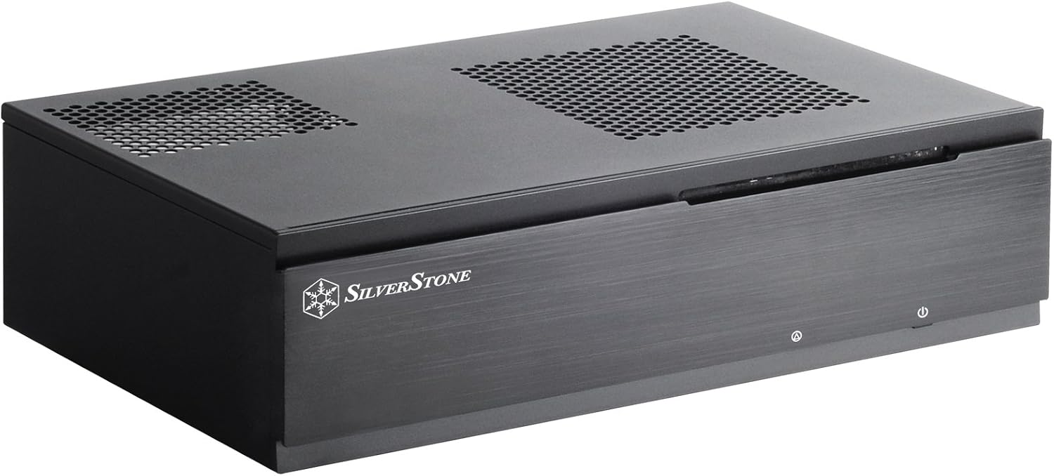 Detalle 2 de SilverStone SST-ML06B Milo – obudowa HTPC Mini-ITX 7 l z aluminiowym frontem