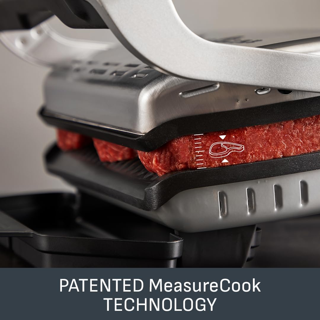 Thumbnail 2 de Tefal OptiGrill Elite GC750D40 stainless steel with 12 cooking programmes and removable non-stick plates