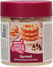 FunCakes Spread Crunchy White Choco Coconut 250 g