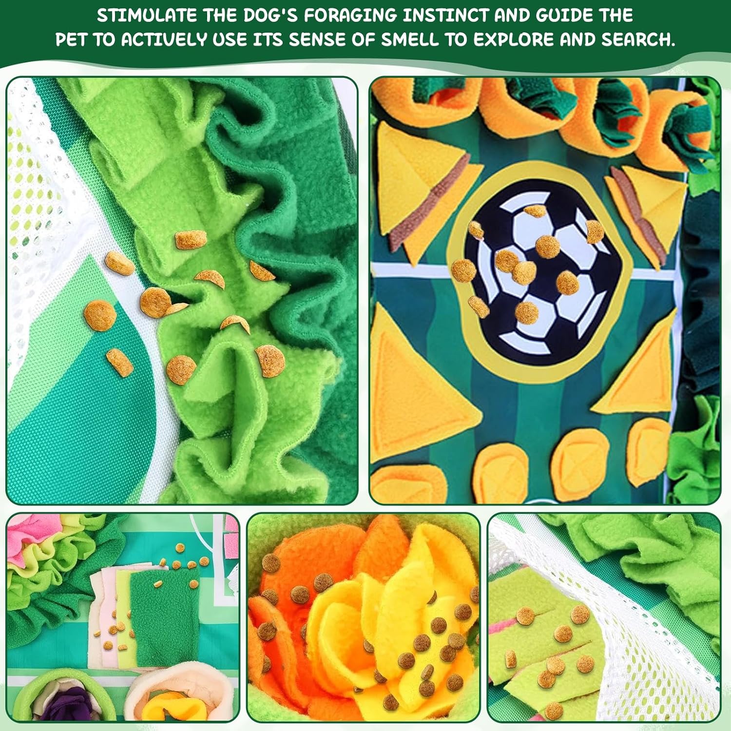Detalle de Snuffle Mat for Dogs and Licky Mat with Suction Cups – 70x50 cm