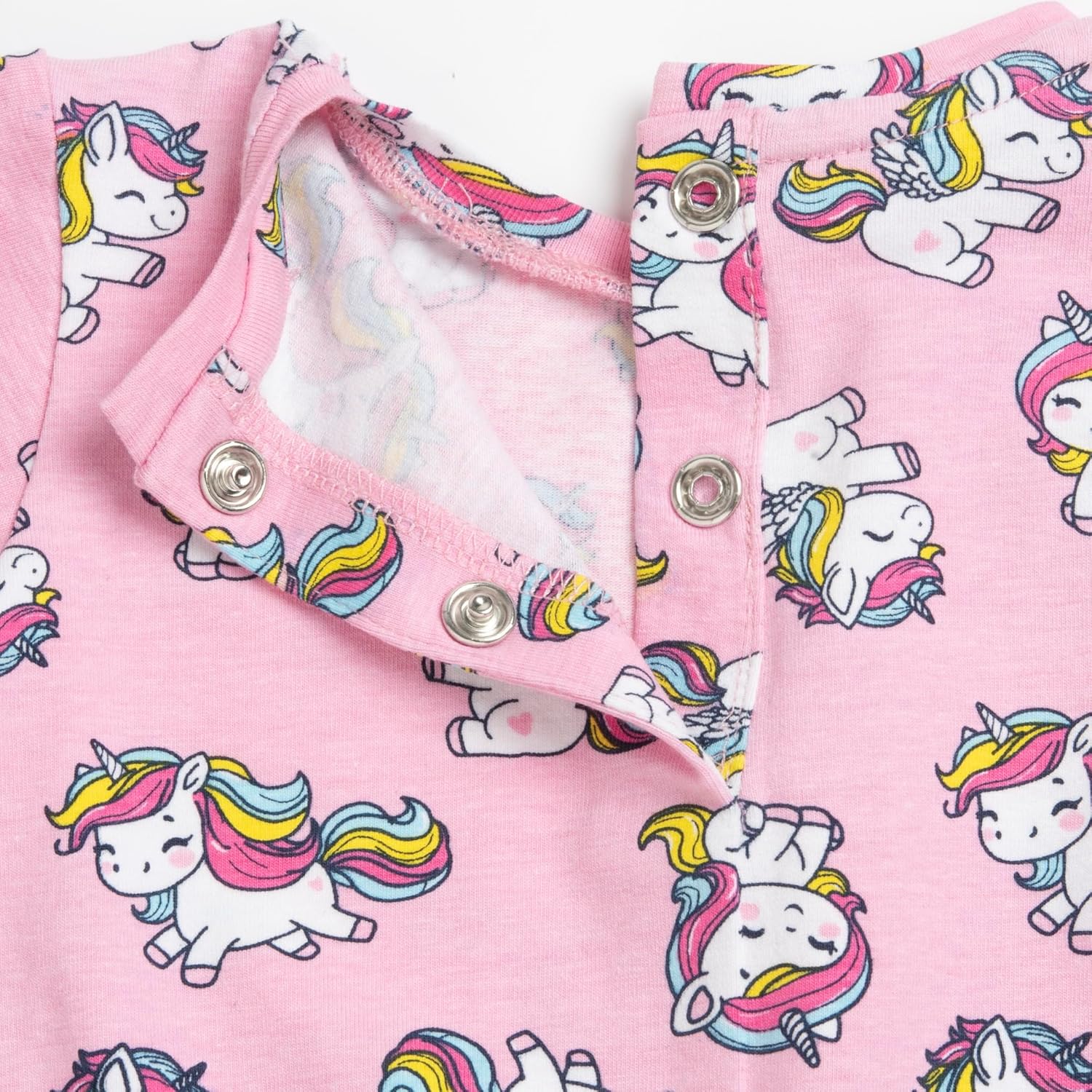 Detalle de Ensemble bébé fille Chicco en tissu doux avec licorne – Sweat et leggings, col joliment orné
