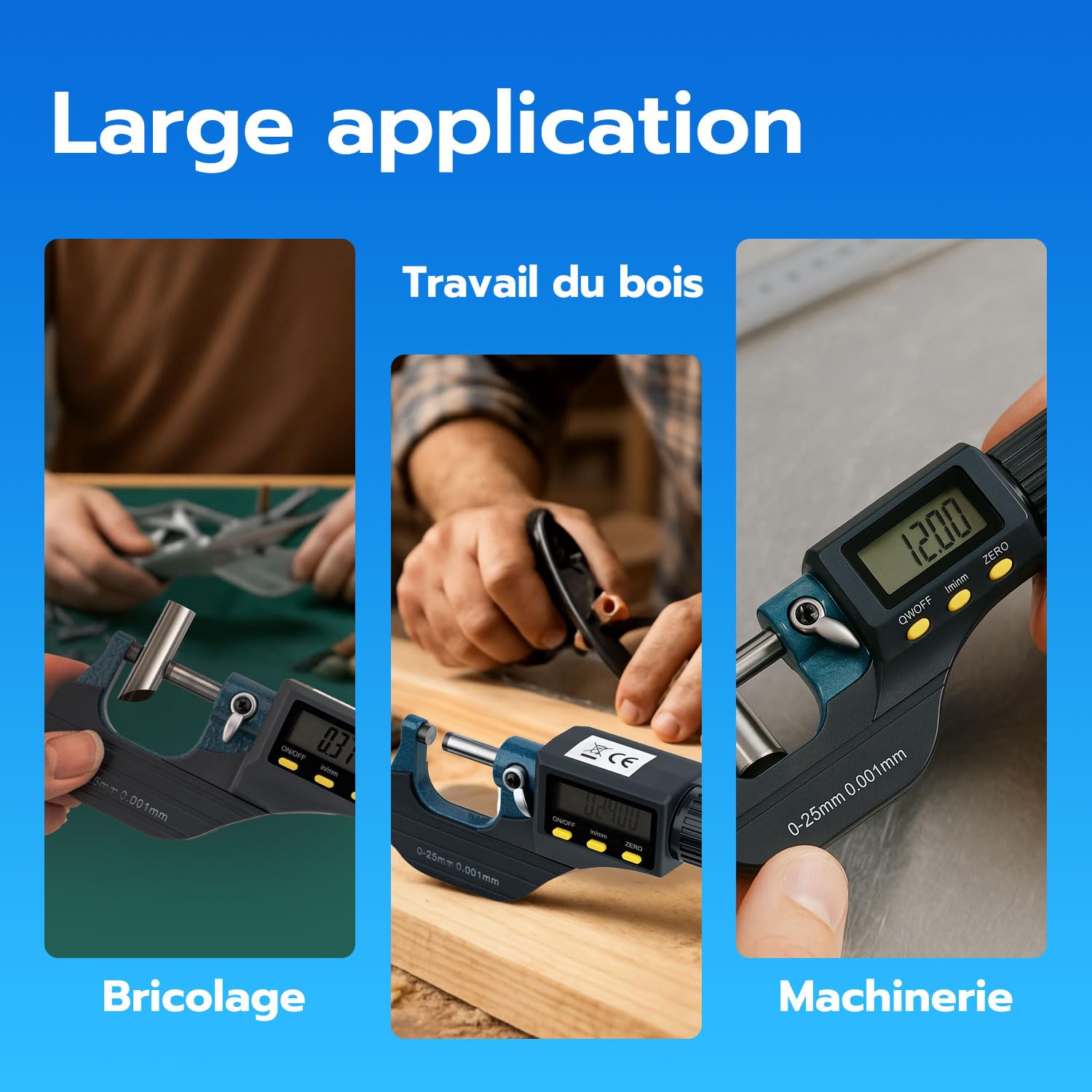 Thumbnail 6 de Mcbazel Micromètre Électronique 0-25 mm 📏