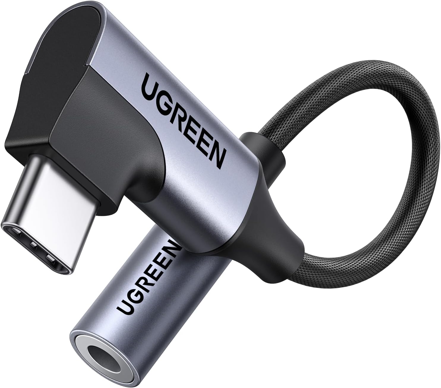 Detalle de UGREEN USB-C Jack Audio 3,5 mm 90°