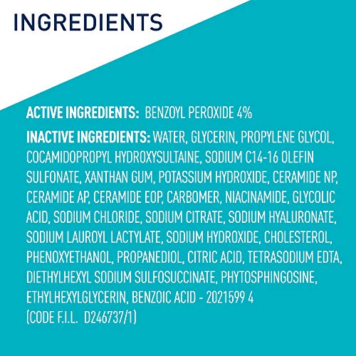 Thumbnail 6 de CeraVe Foaming Acne Cream Cleanser with 4% Benzoyl Peroxide (5oz)