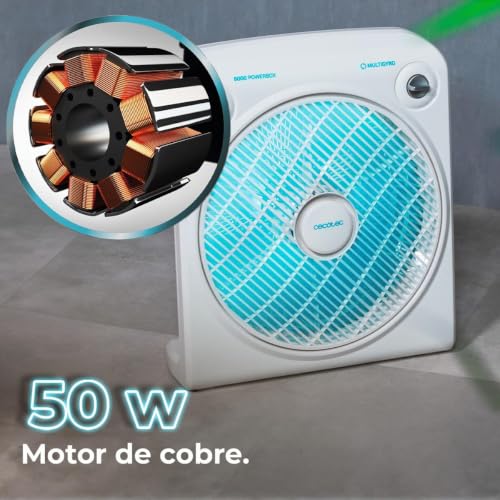 Thumbnail 1 de Cecotec Ventilador de Suelo EnergySilence 6000 Power Box Cool, 50 W, 5 aspas y temporizador 2 h