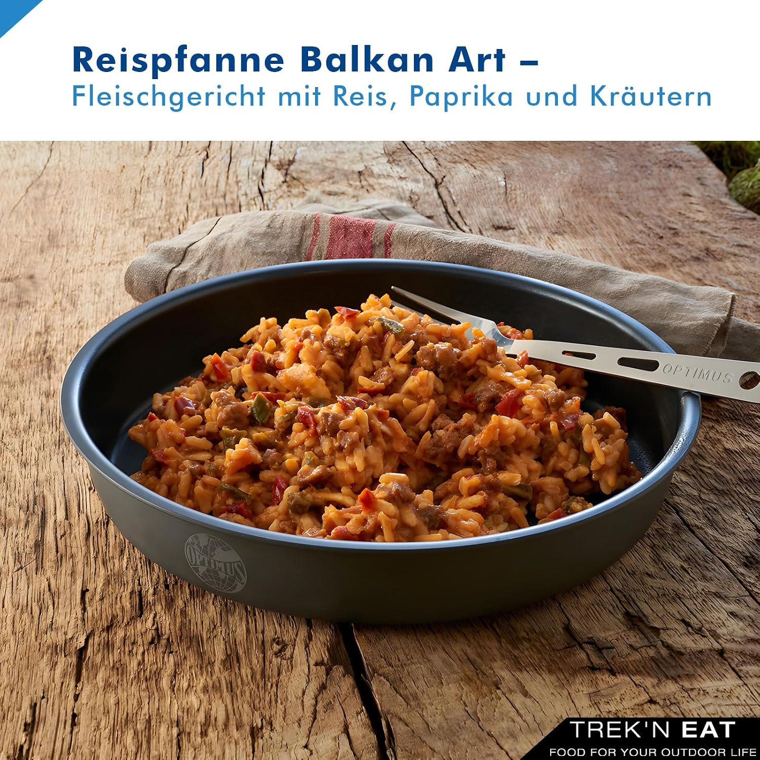Thumbnail 1 de Trek'n Eat Reispfanne „Balkan Art“ – schnelle Mahlzeit mit paprikawürze und Kräutern