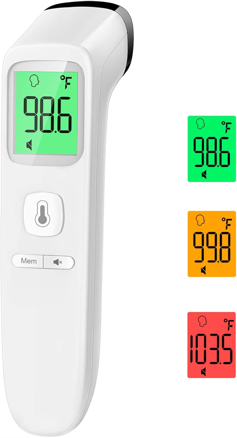 Detalle de No-Touch Thermometer for Adults and Kids – 2 in 1 Forehead & Object Mode
