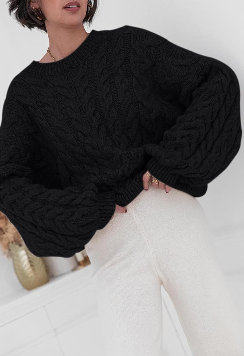Detalle 2 de PRETTYGARDEN Womens Oversized Sweater 2026