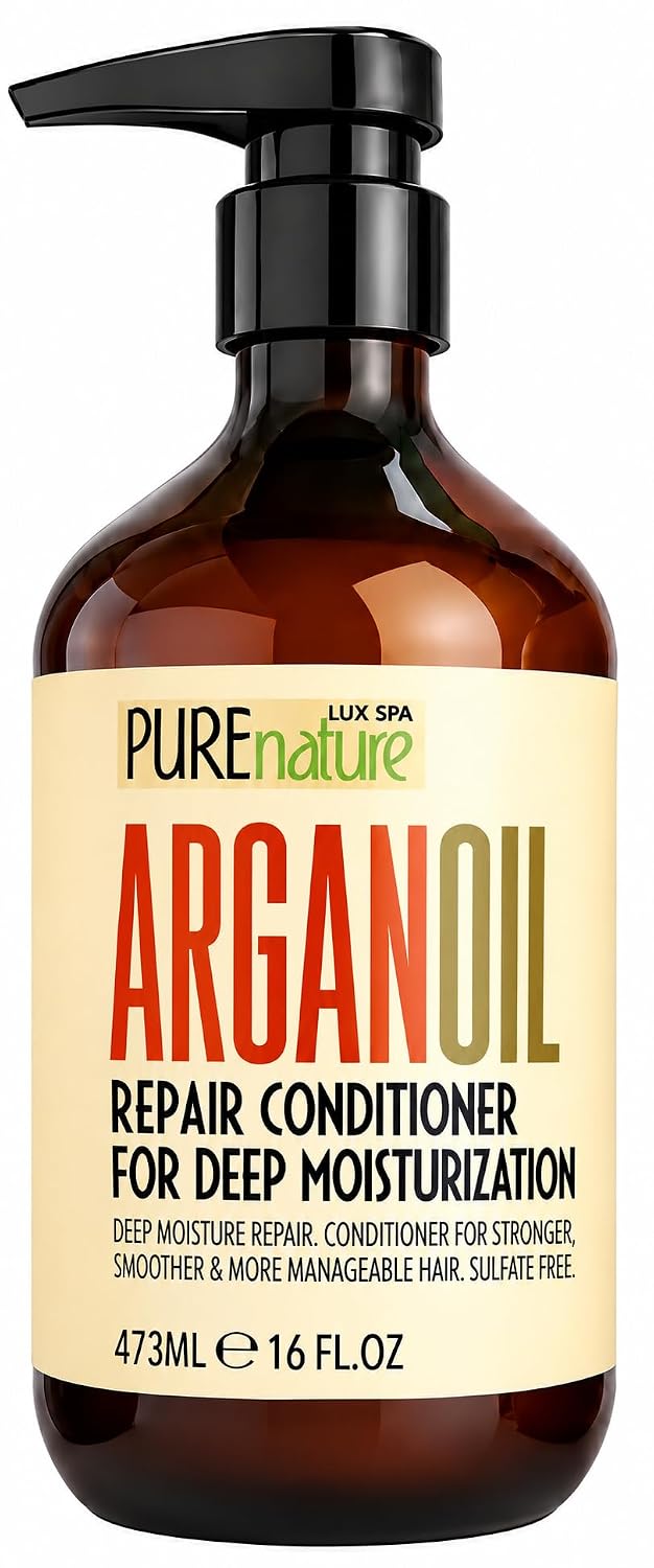 Detalle de PURE NATURE LUX SPA Argan Oil Conditioner, Sulfate-Free Deep Hydration