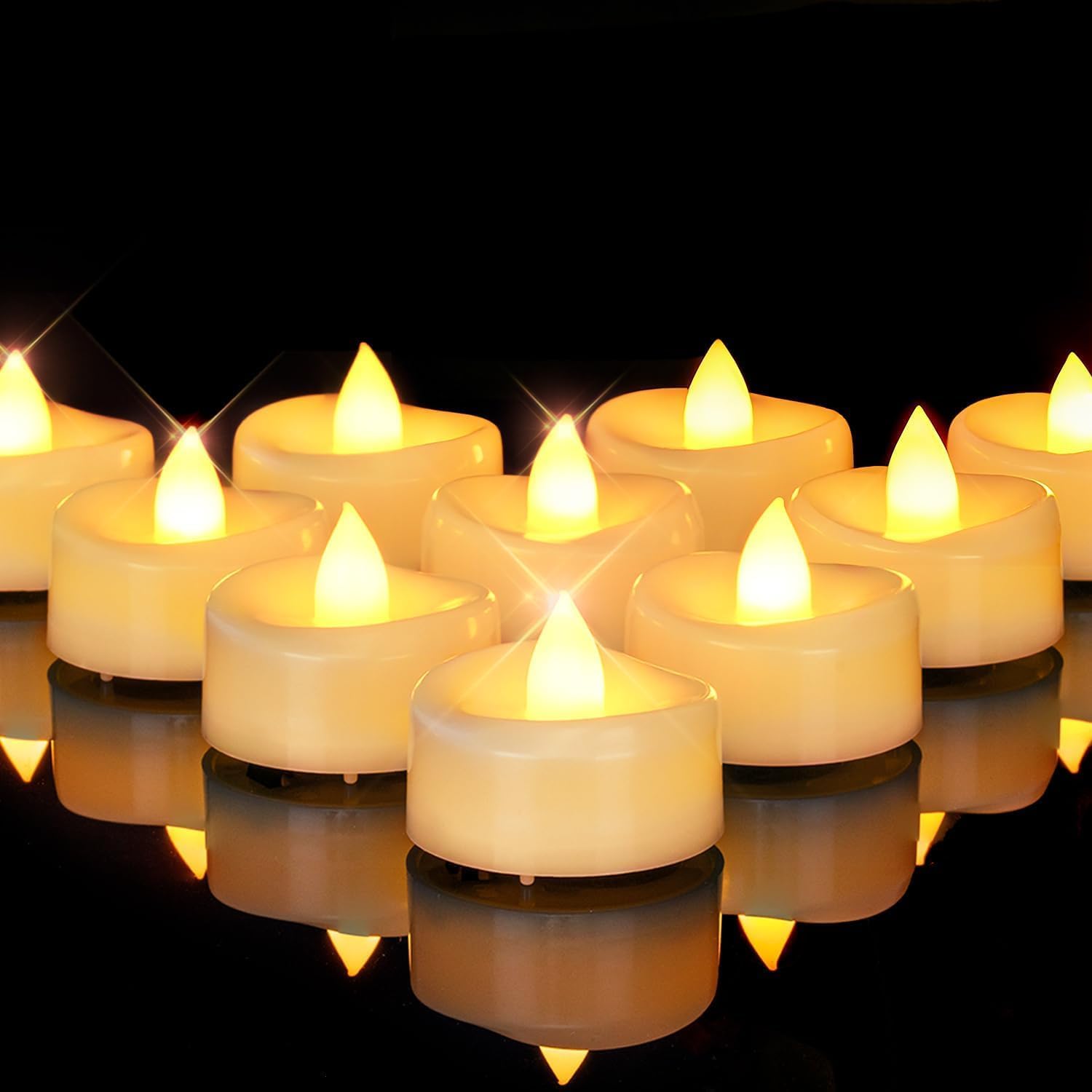 Detalle de AMAGIC 24er flimmerfreie LED-Teelichter