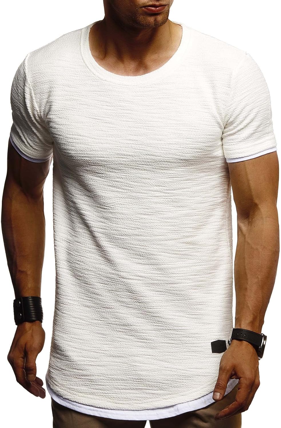 Detalle 2 de Leif Nelson T-Shirt Hommes – Élégance décontractée et qualité sobre