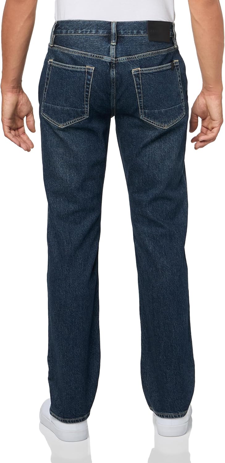 Detalle 2 de Allsaints Iggy Slim Fit Denim Jeans – Jean Homme ajusté mid-rise, denim légèrement extensible