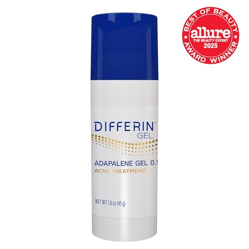 Detalle de Differin Acne Retinoid Treatment Gel 0.1% Adapalene, 45g Pump – FDA-Approved OTC Retinoid