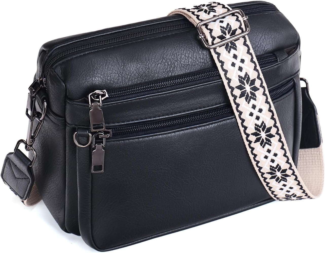 Thumbnail 5 de MUIIKOLA women’s cross body bag with built-in wallet pocket and vegan PU leather