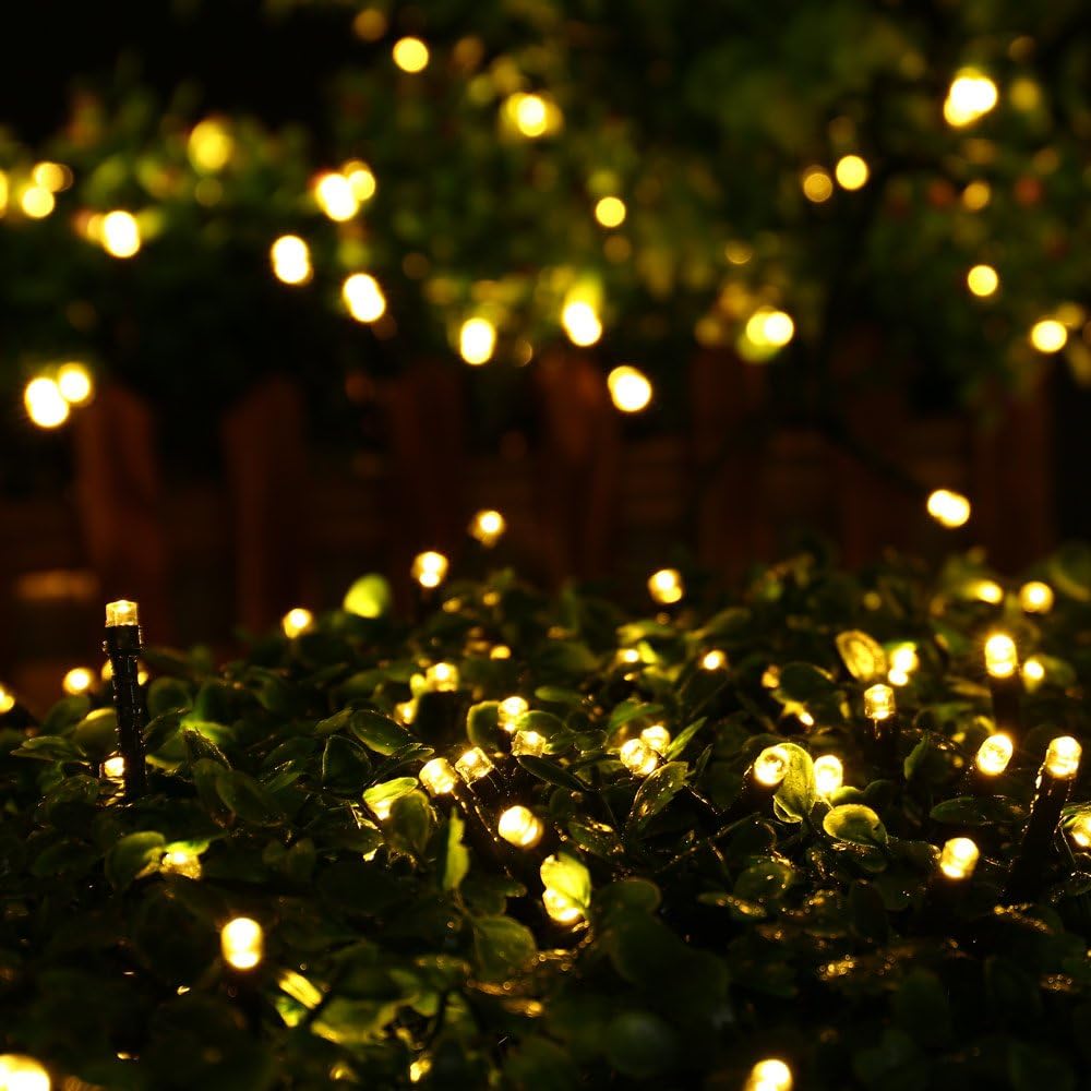 Thumbnail 1 de iShabao LED0825100 Solar String Lights, 100 LEDs, 8 Modes, Warm White