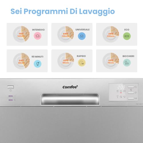 Thumbnail 6 de COMFEE Lavastoviglie Piccola da 6 Coperti – silenciosa, compatta e versatile