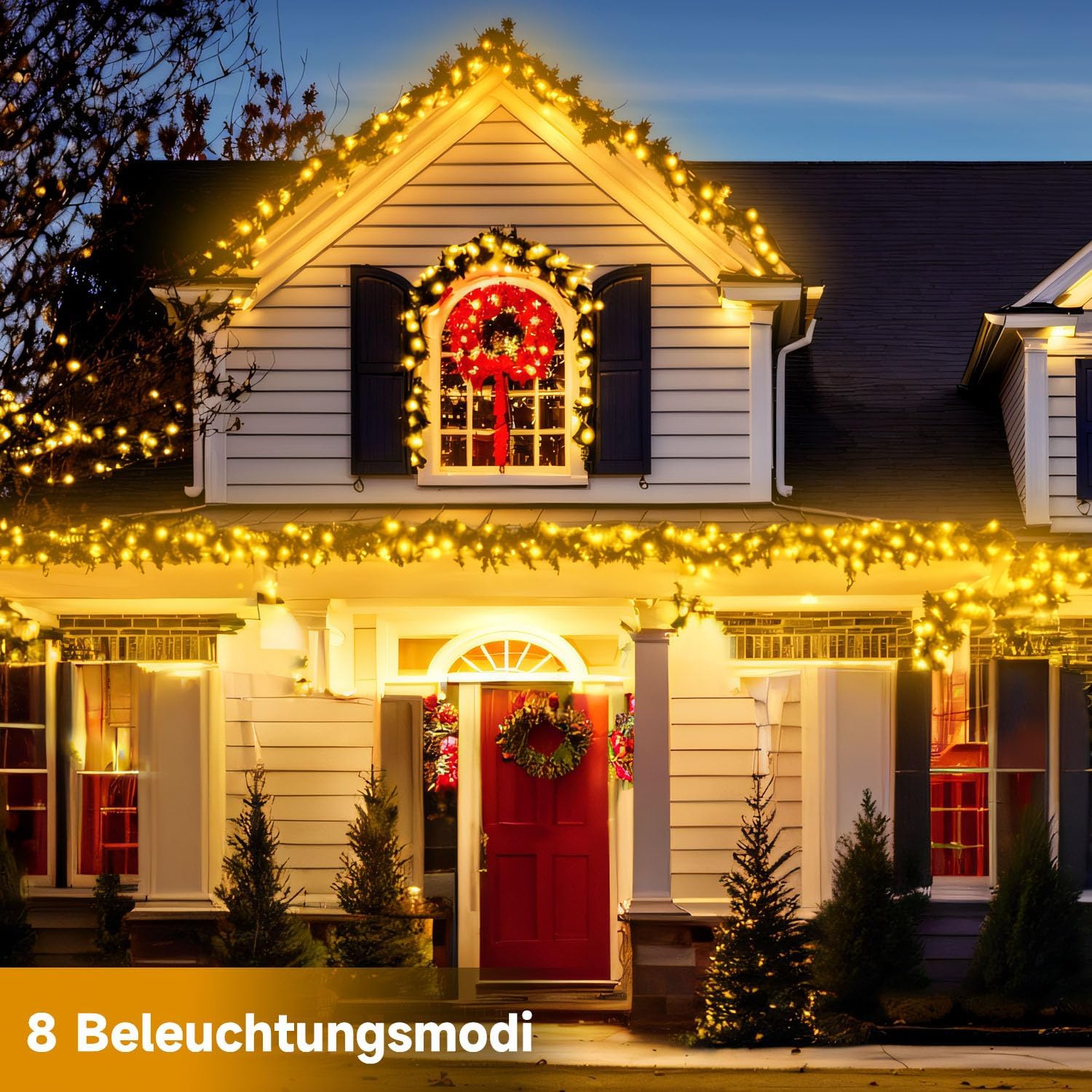 Detalle 2 de Electight DESLA5-10M solljusslinga, 10 m med 100 LED och 8 ljuslägen