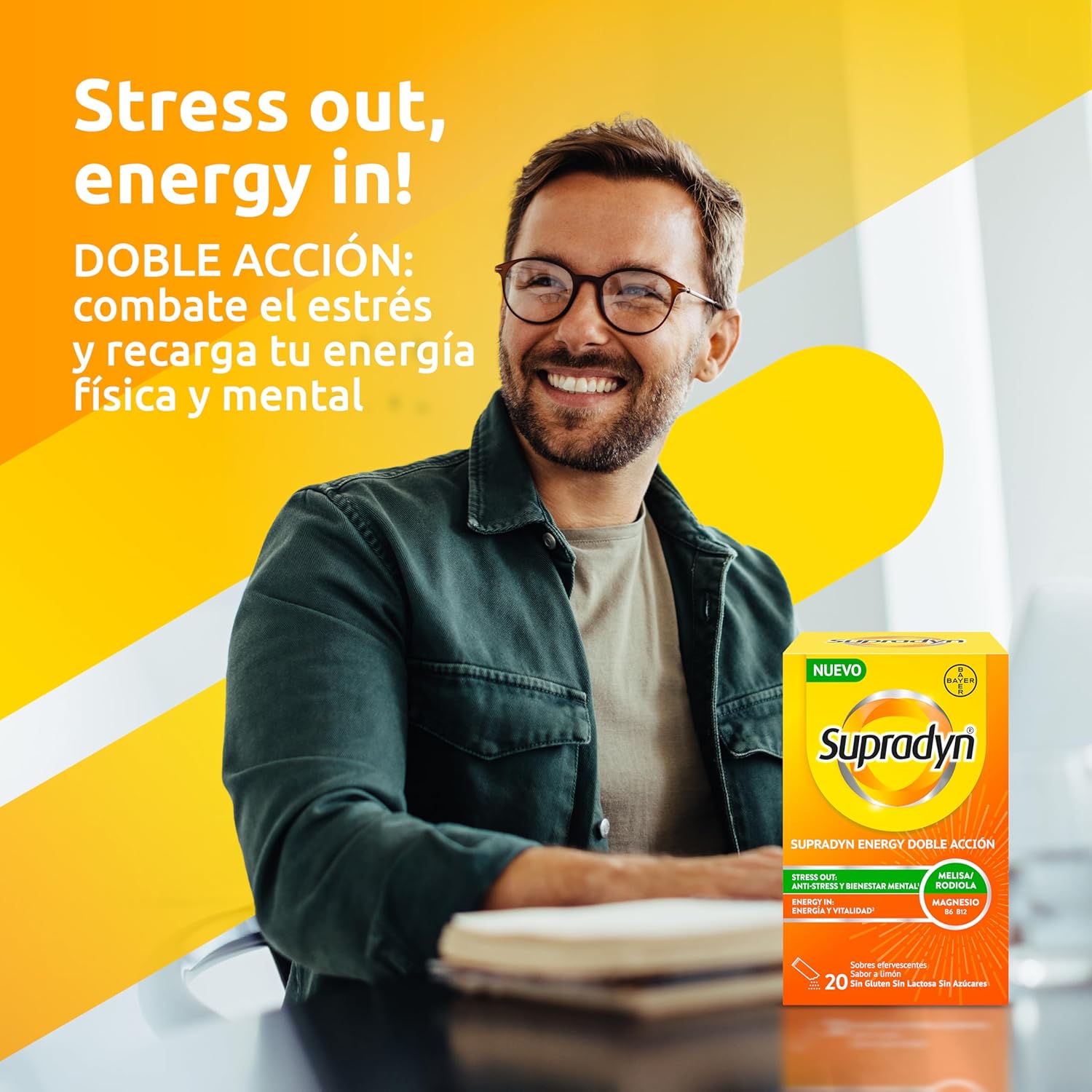 Detalle 2 de Supradyn Energy Stress Out 🍋 Multivitamínico para Energía y Memoria