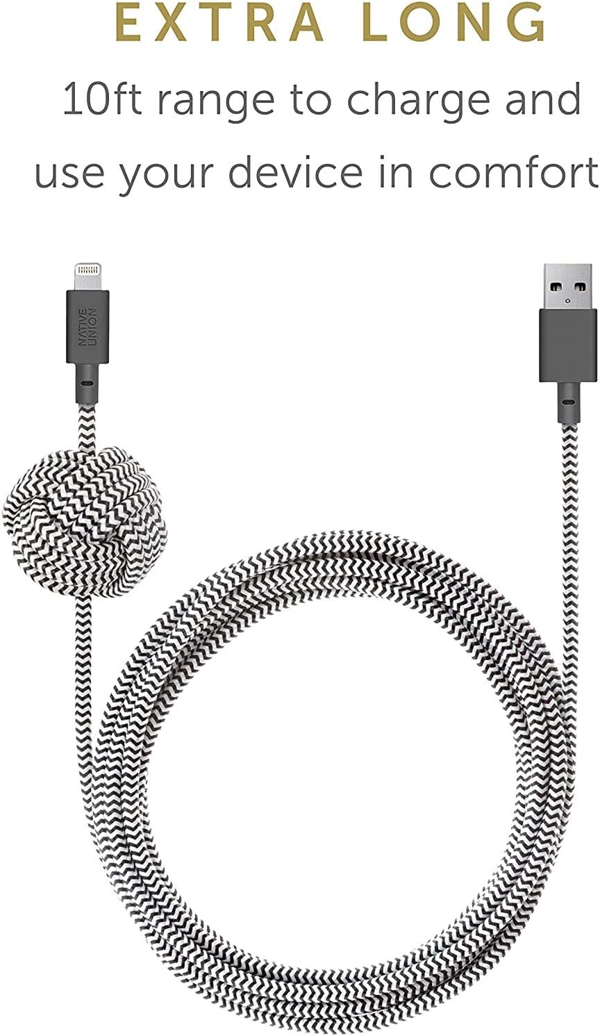 Thumbnail 5 de Native Union Night Cable 3m MFi Lightning a USB ⚡ Reforzado