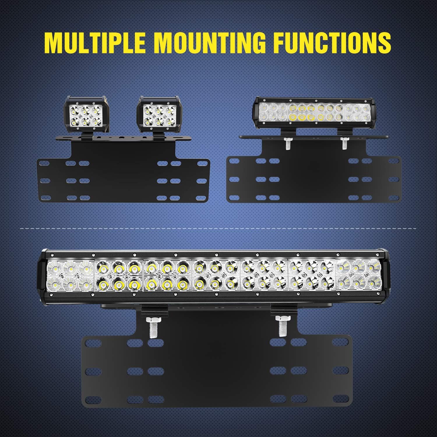 Thumbnail 4 de Nilight 90044B Universal License Plate Mount 1️⃣