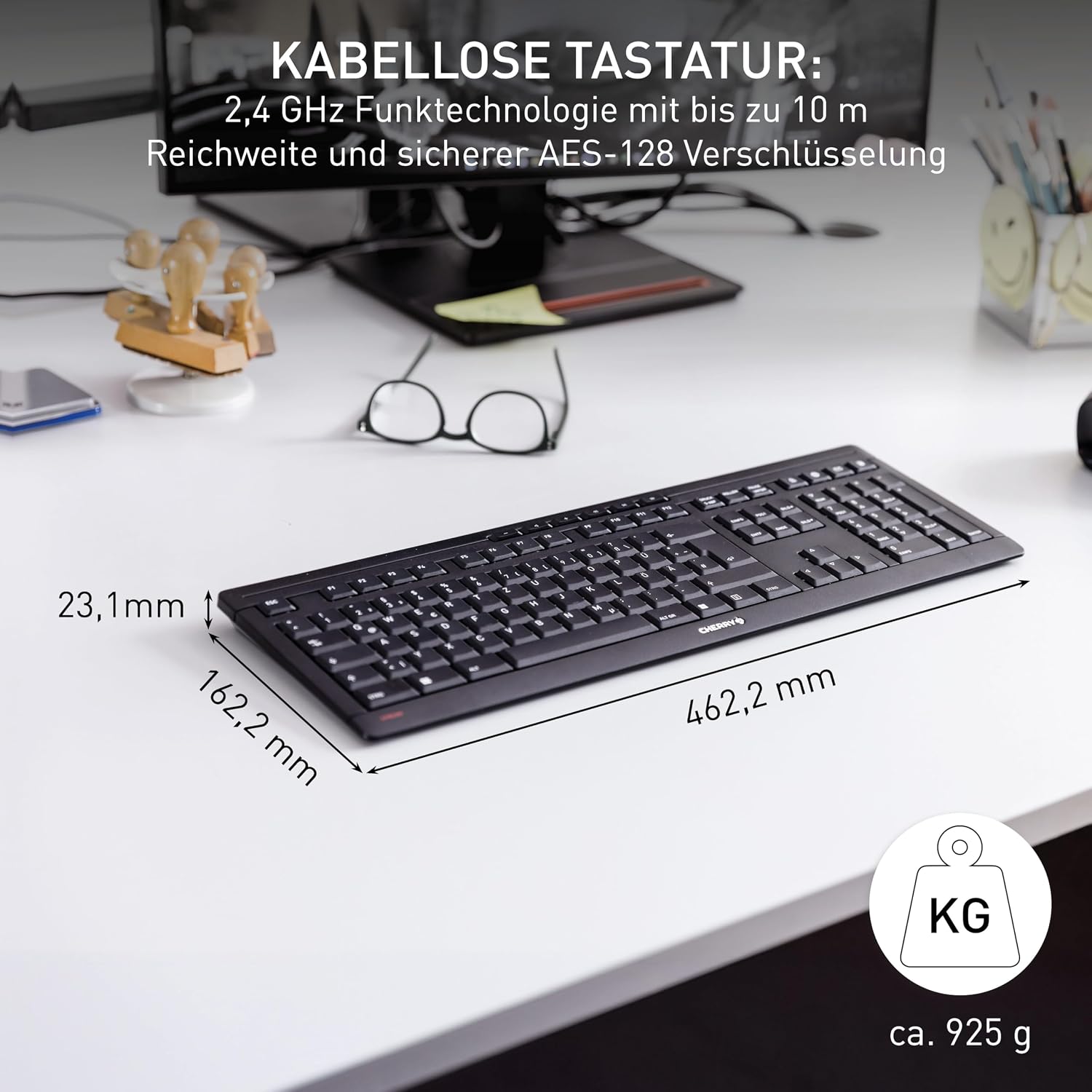 Thumbnail 2 de Cherry Stream Keyboard Wireless Kabellose Tastatur QWERTZ