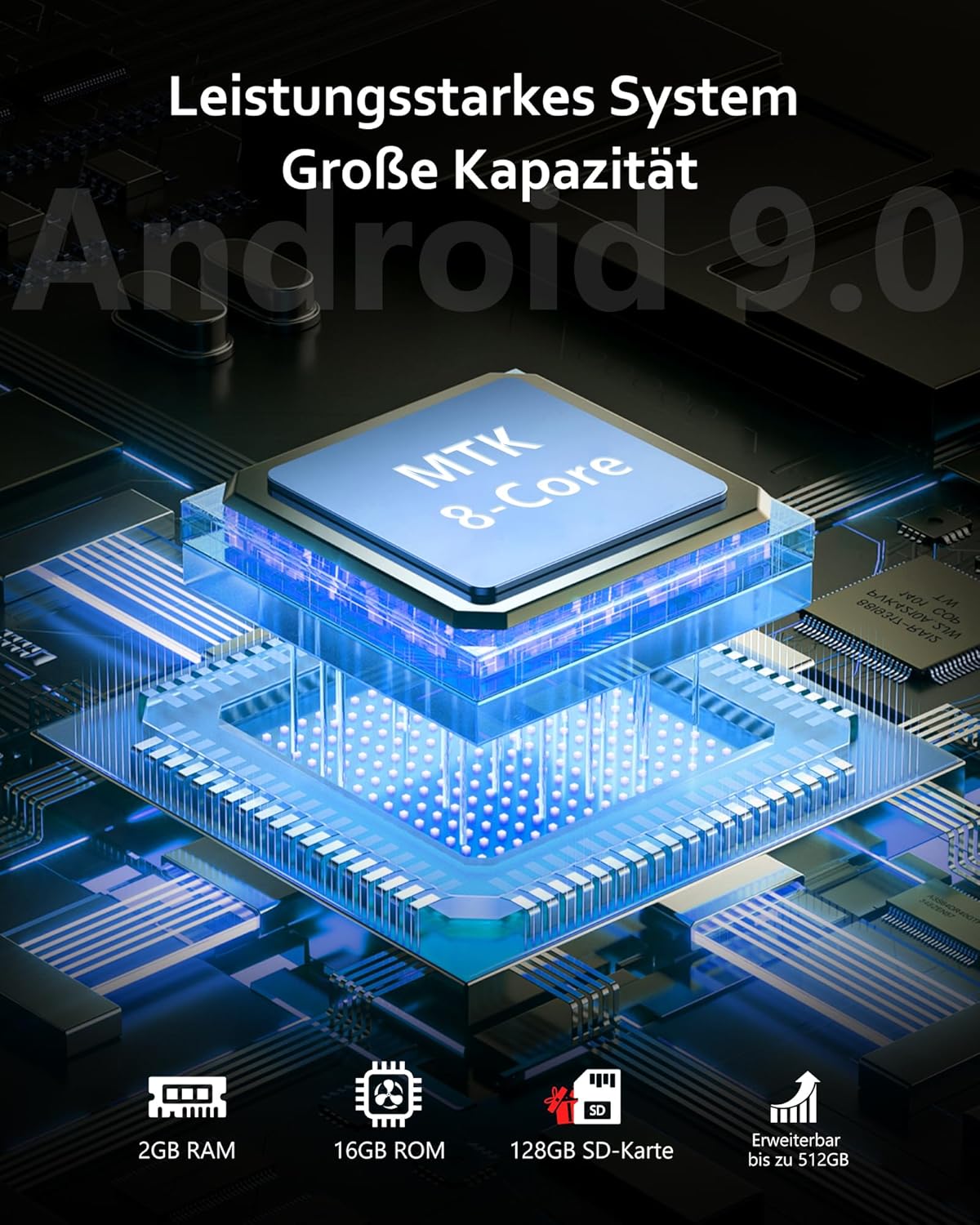 Thumbnail 3 de AGXOV Lettore MP3 Spotify da 144 GB con Bluetooth e WiFi, schermo touch da 4,02" e app integrate