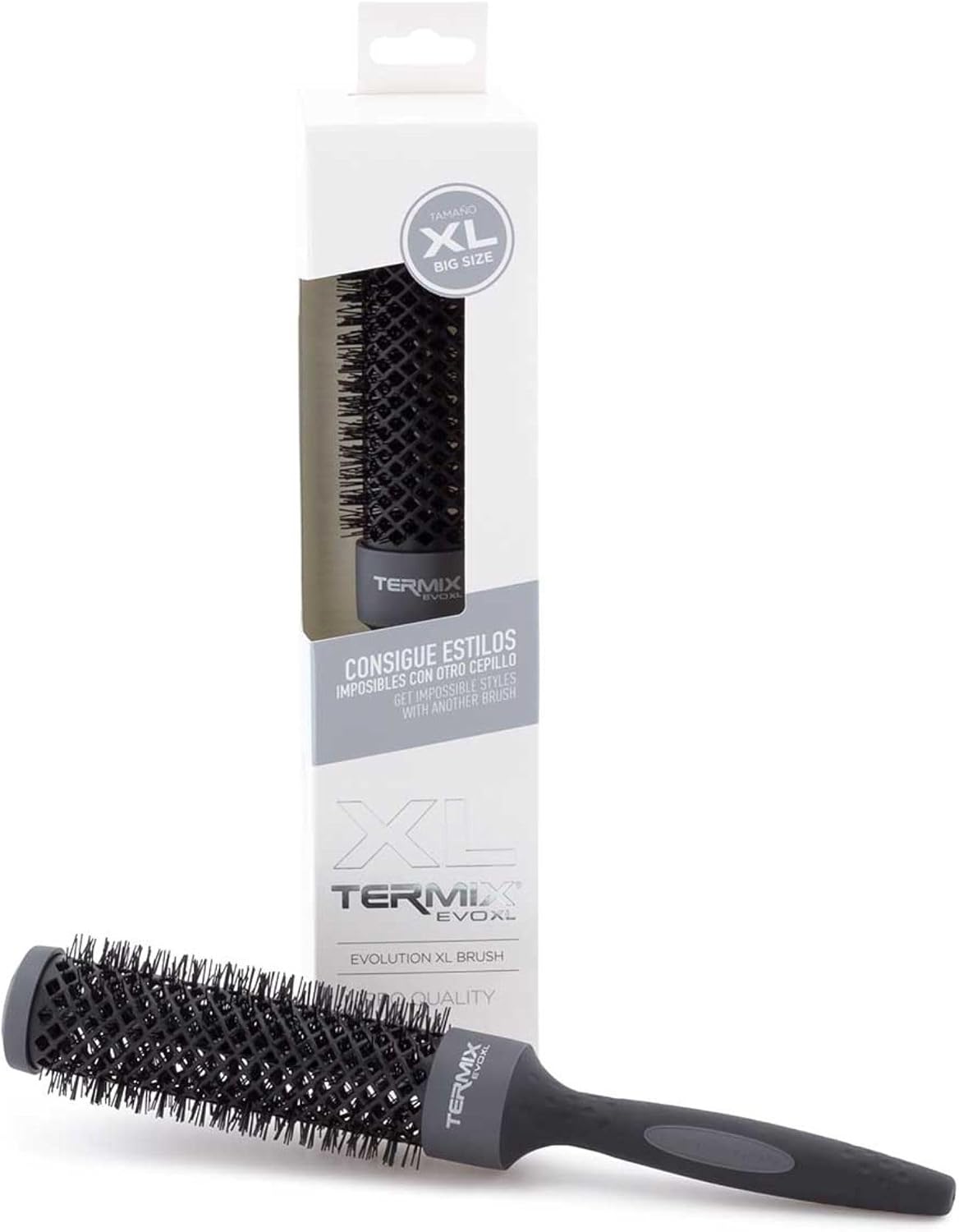 Detalle de Termix Evolution XL Spazzola per capelli Ø37: tecnica di asciugatura più rapida e design 3 cm più lungo