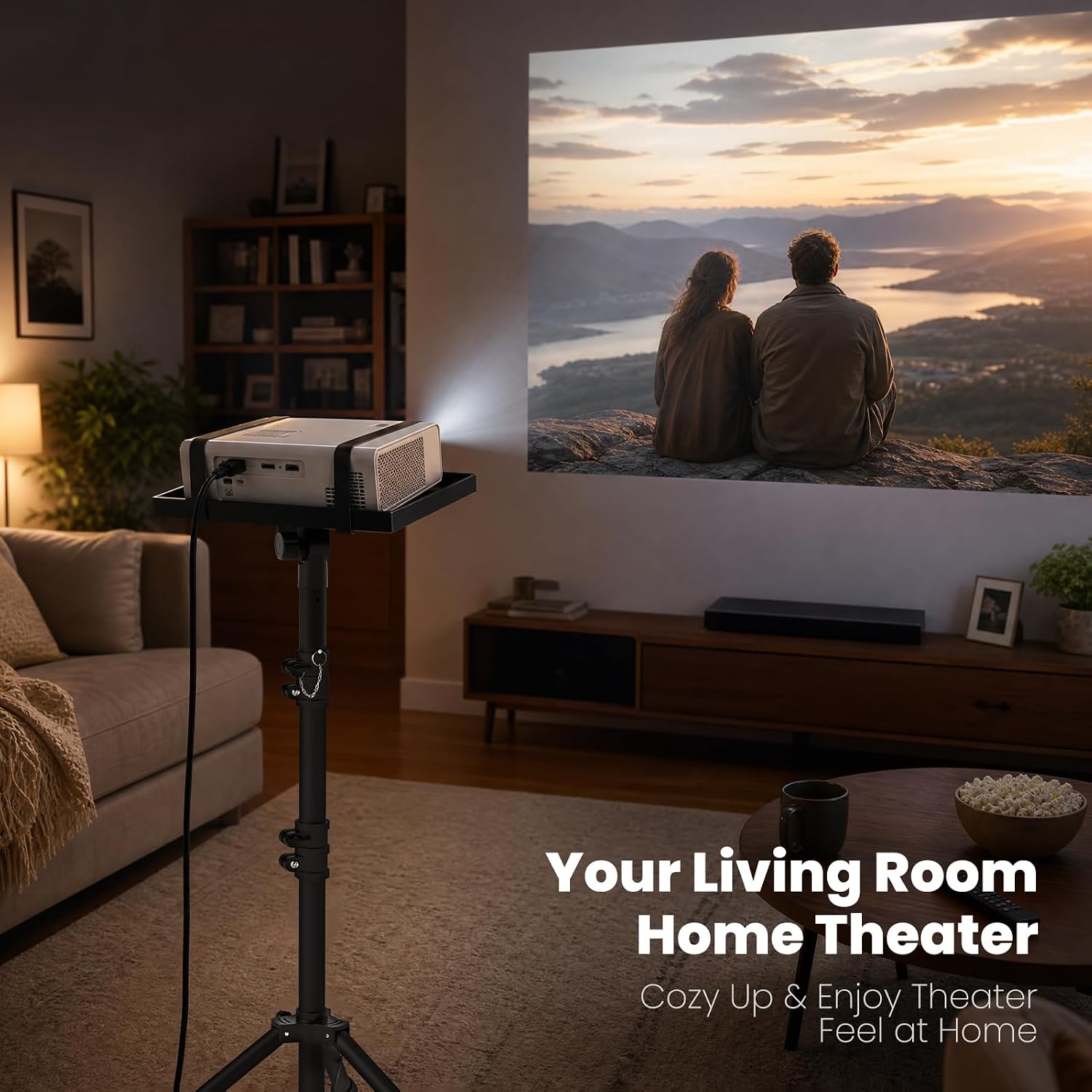 Thumbnail 1 de DECOSIS Projector Stand Tripod: Height-Adjustable Laptop & Projector Stand