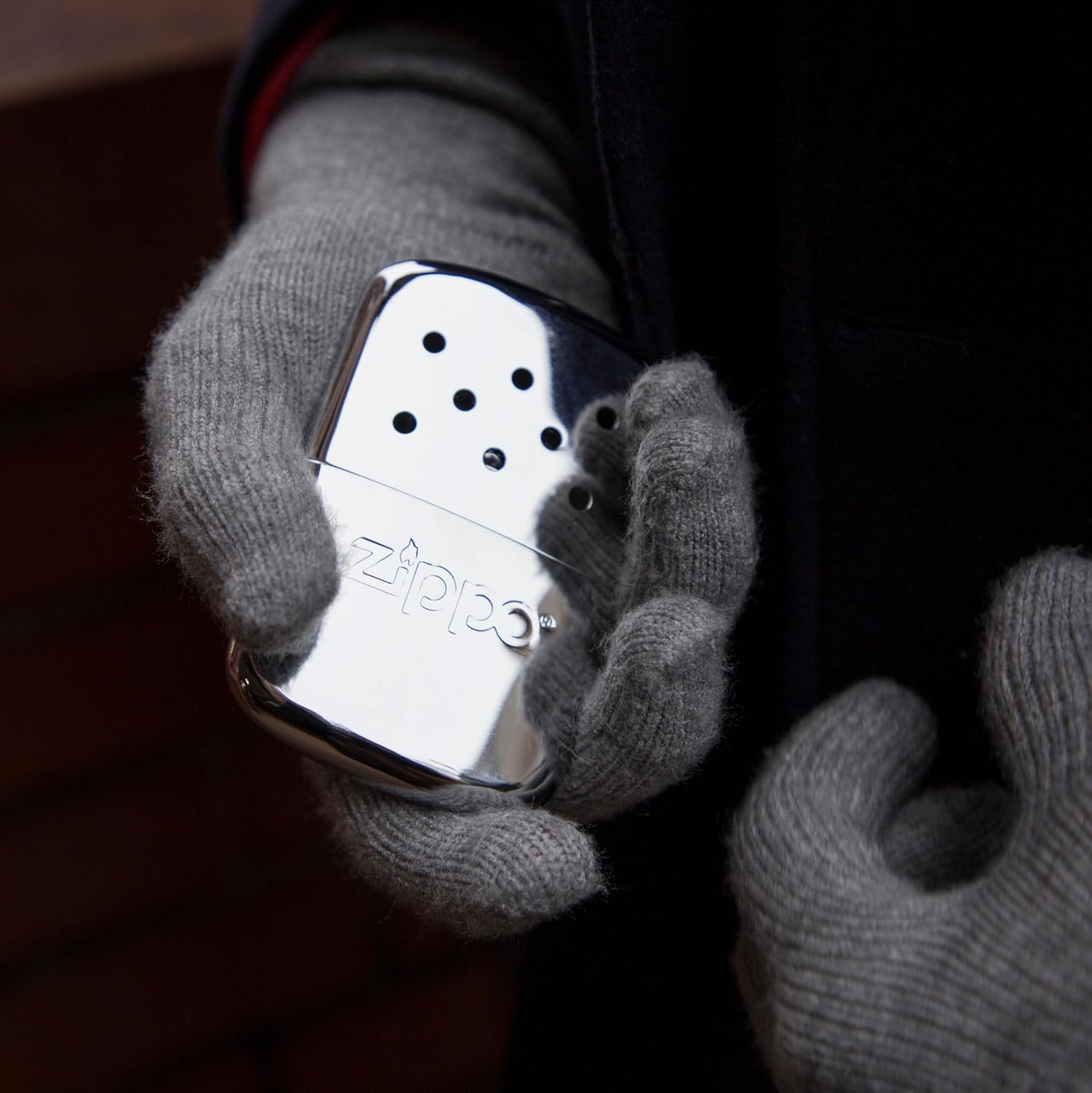 Detalle de Zippo Chauffe Main — Chaufferette rechargeable, 12 heures de chaleur, chrome poli