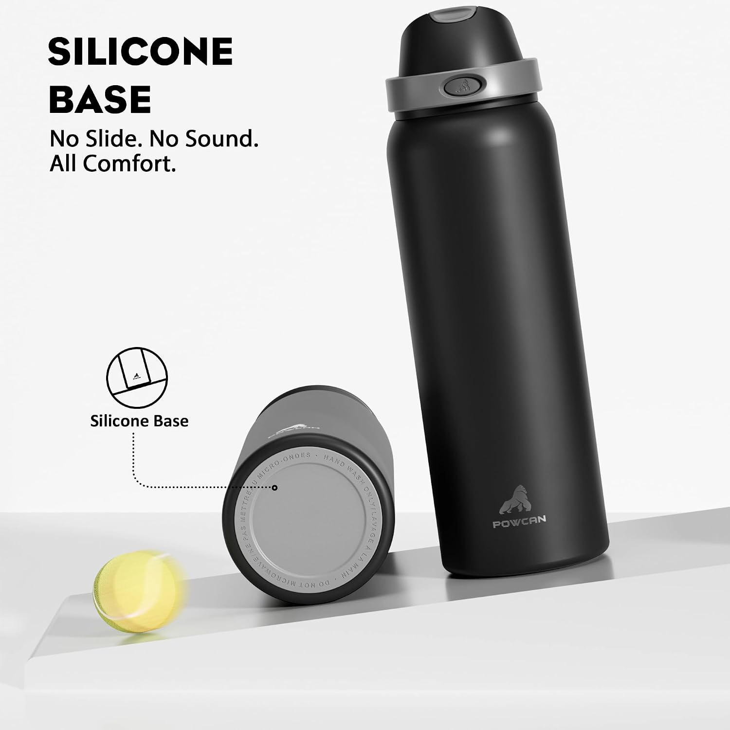 Thumbnail 4 de POWCAN 40 oz Insulated Water Bottle for Men with Push-Button Spout & Quick-Flip Straw