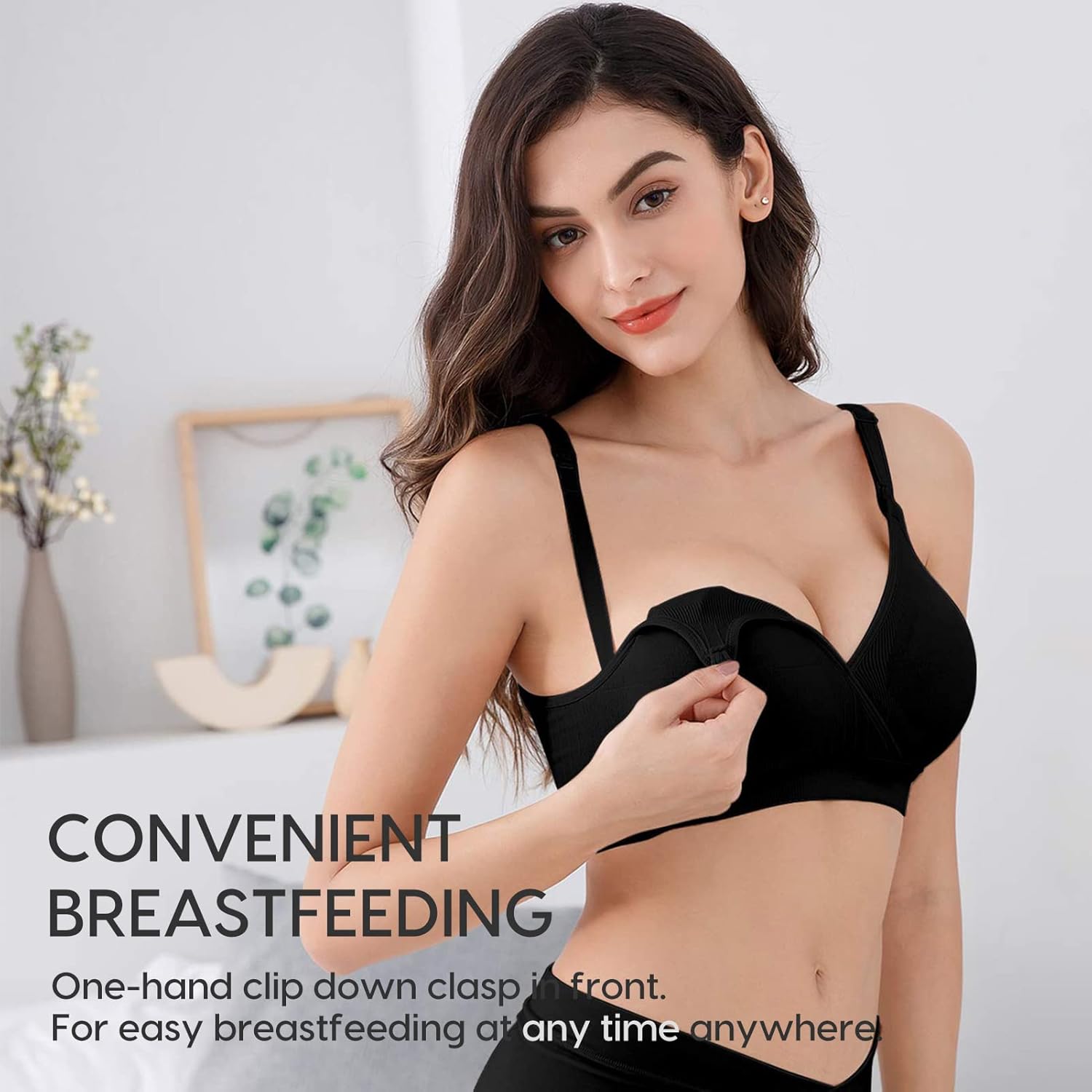 Detalle 2 de Vinfact 3 Pack Nursing Bra V Neck 3-Pack