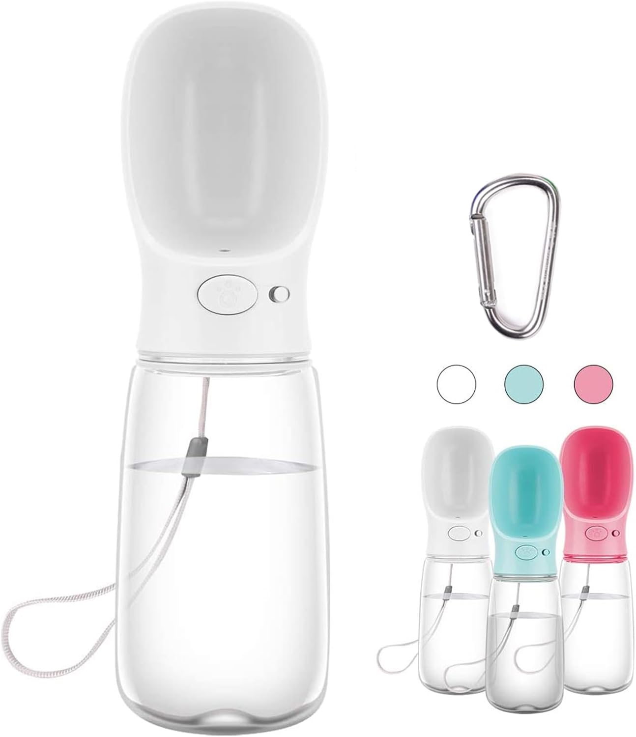 Detalle 2 de COTOP Hundetrinkflasche 550 ml weiß