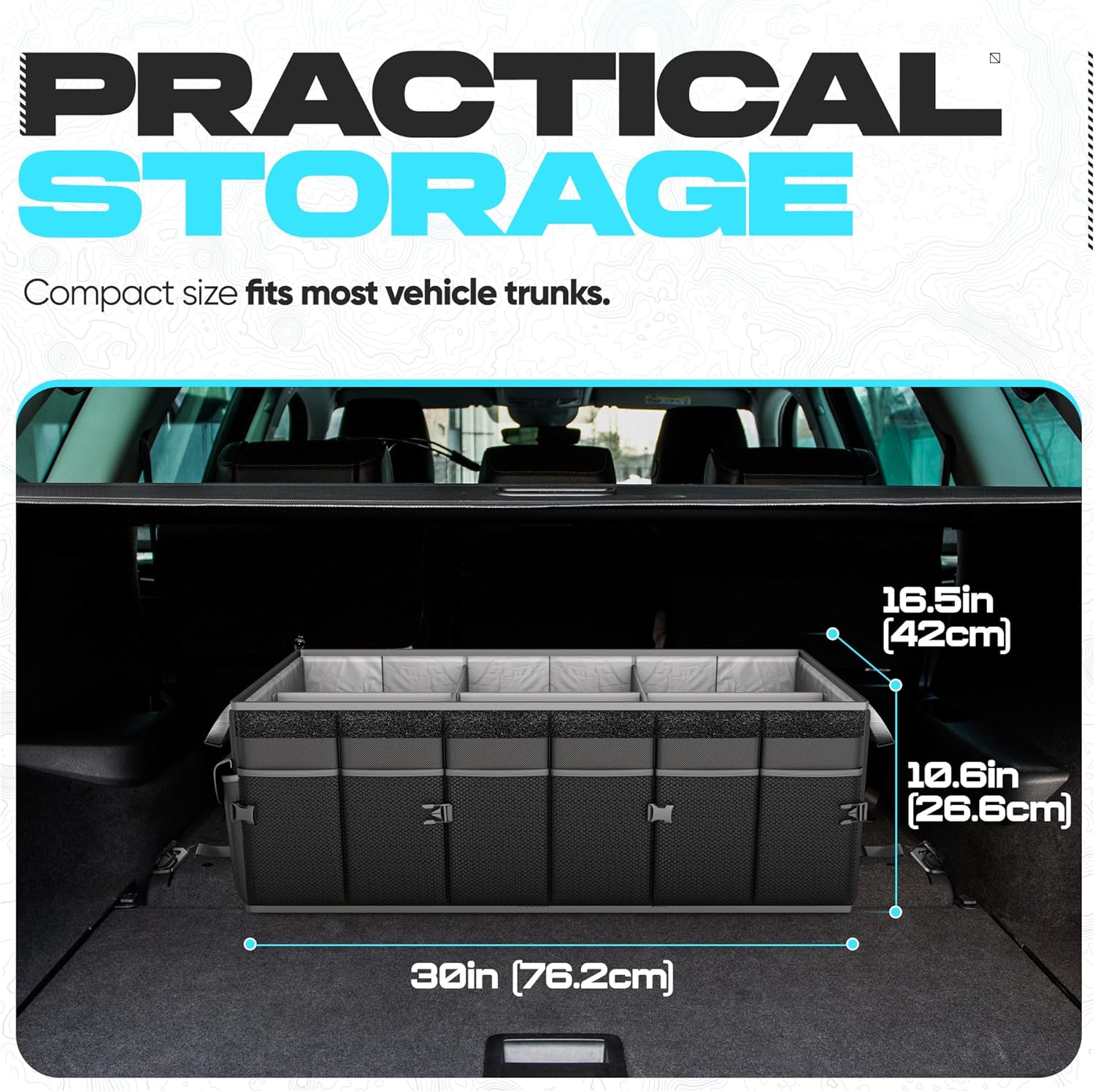 Thumbnail 3 de FORTEM Car Boot Organiser 85L