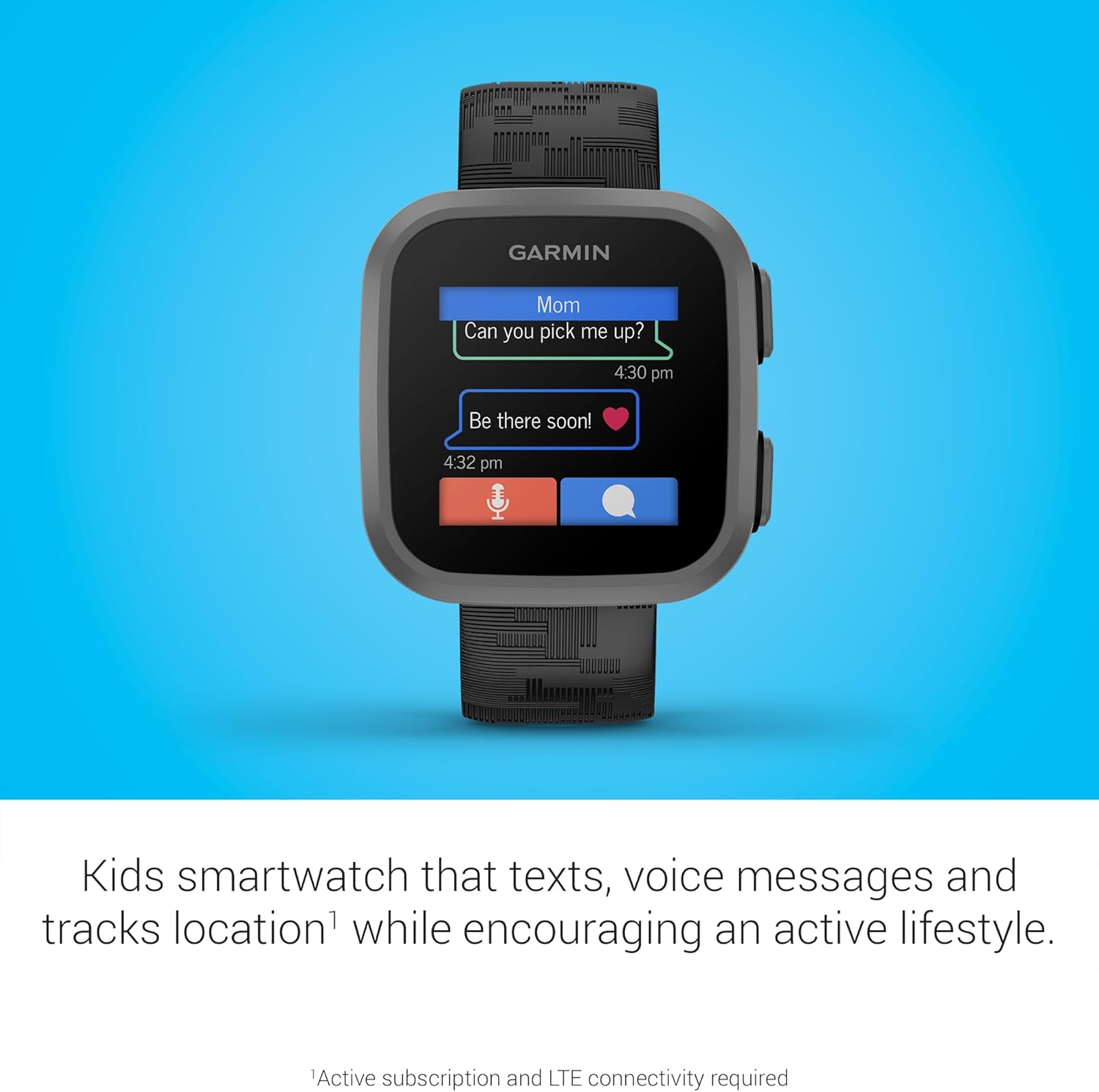Thumbnail 2 de Garmin Bounce™ Kids Smartwatch: Two-Way Messaging, Location Tracking, and LTE Safety