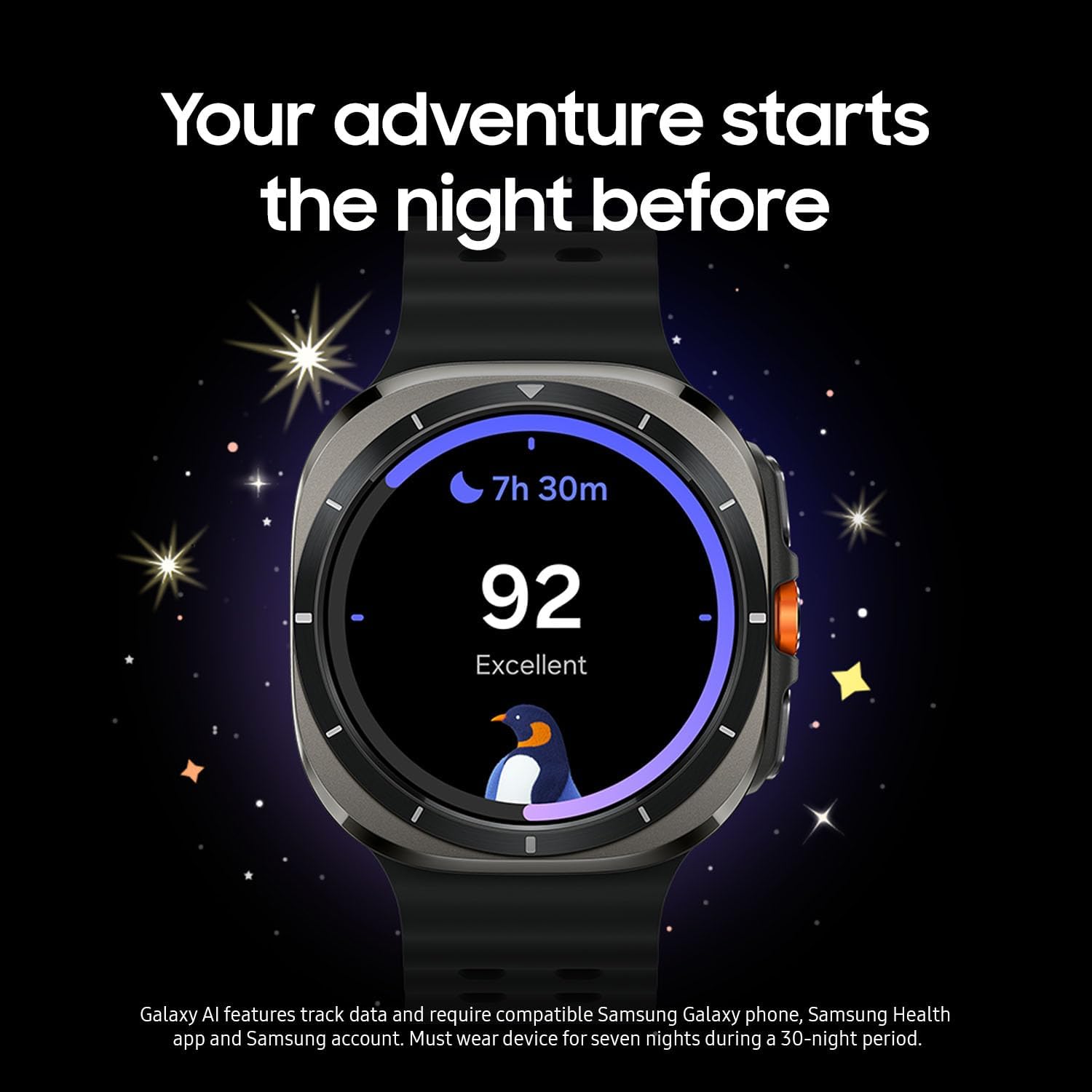 Detalle de Samsung Galaxy Watch Ultra (2025) 47mm LTE: Titanium Build, Advanced Sleep Coaching & Running Coach