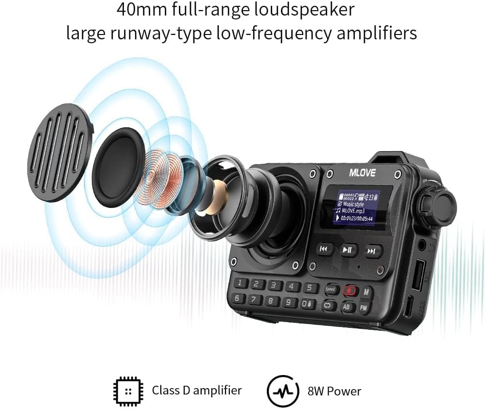 Detalle 2 de MLOVE BV800 Altavoz Bluetooth 8 W