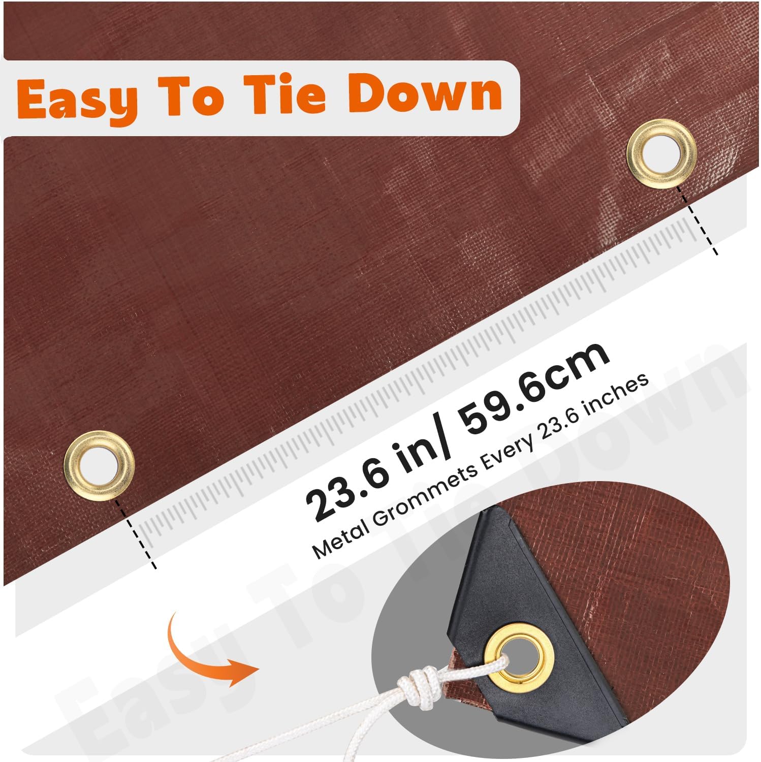Detalle 2 de Keten Tarps 12x20 Heavy Duty Tarp