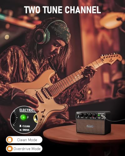 Detalle de Flatsons FBA-10 Practice Guitar Amp: 10W Analogue Dual-Mode with Wireless Streaming