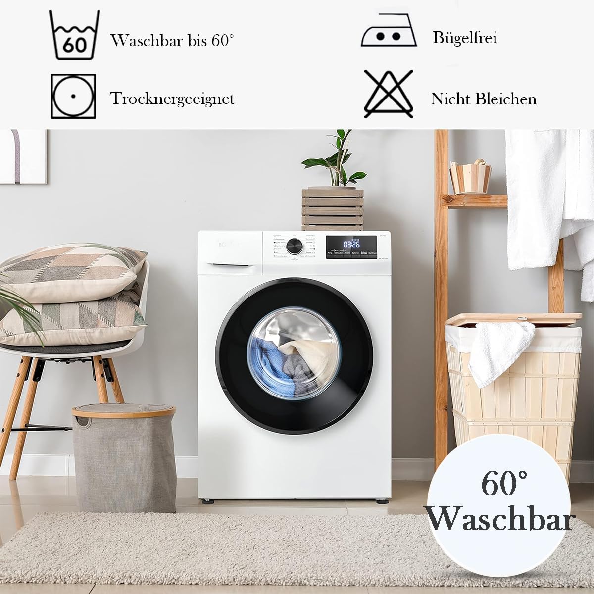 Thumbnail 5 de Nesture Seitenschläferkissen Bezug 40 x 145 cm (2er-Set) – Kissenbezug aus 100% Mikrofaser in Grau, mit Reißverschluss