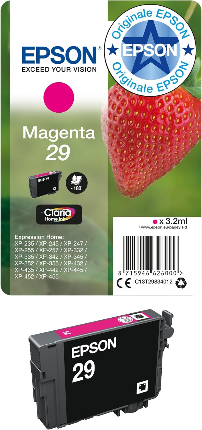 Detalle de Epson 29XL Strawberry 4‑Colour Ink Multipack