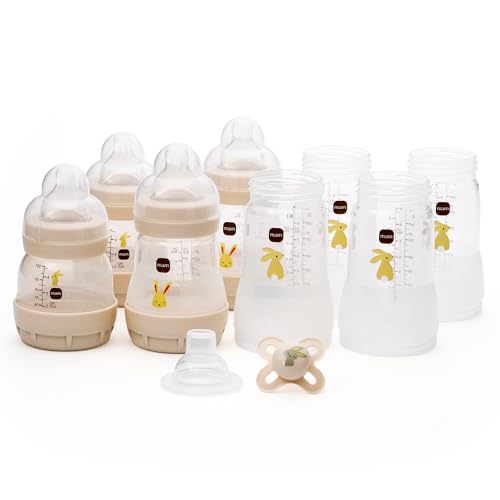 Detalle de MAM Easy Start Anti-Colic Bottle Starter Set with 4 Bottles and 0-2 Month Soother