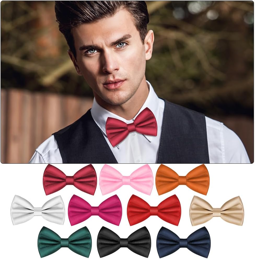 Thumbnail 6 de URAQT Papillon Regolabili con Gancio Rosso Bordeaux – Elegante e Versatile per Adulti e Bambini