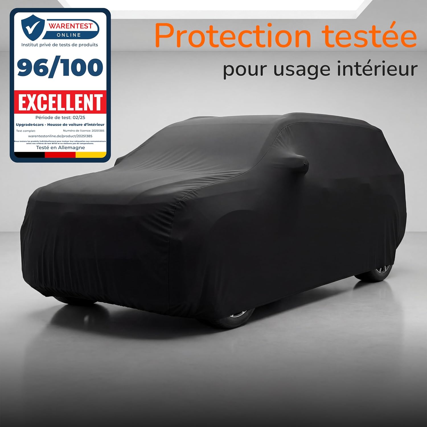 Detalle 2 de Upgrade4cars Housse Voiture Intérieur Elastique – Taille SUV L (480-525 cm)