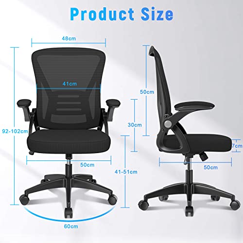 Detalle de naspaluro Silla de Oficina Ergonómica 🪑 Con Reposabrazos y Soporte