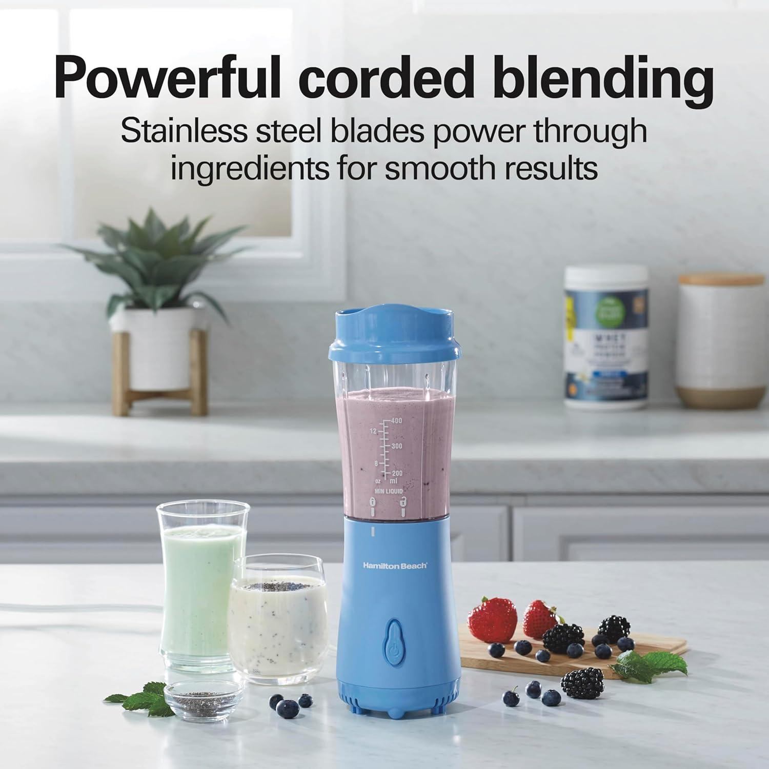 Detalle de Hamilton Beach 14 Oz Portable Blender ๐ง