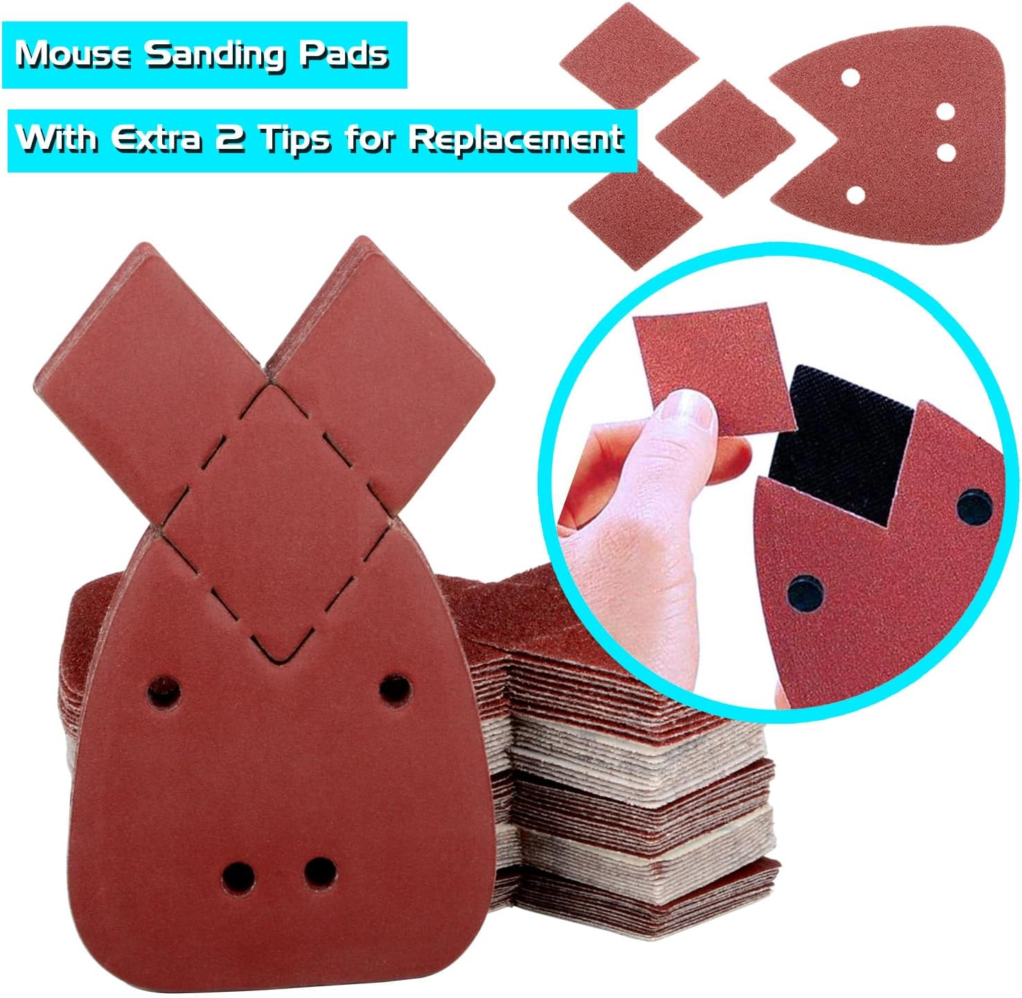 Thumbnail 4 de Black and Decker 60pcs mouse sander pads 10-grit set 🛠