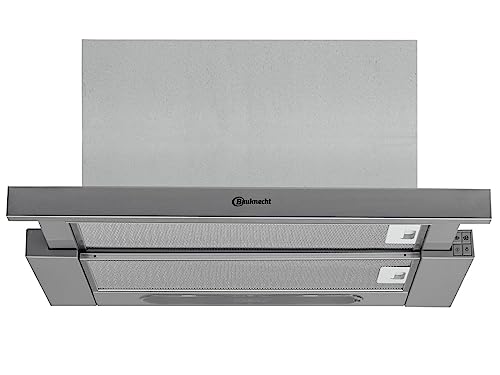 Detalle de Bauknecht DBAH 65 LM X Flachschirmhaube – 60 cm, Abluft- und Umluftbetrieb, LED-Beleuchtung, 3 Leistungsstufen